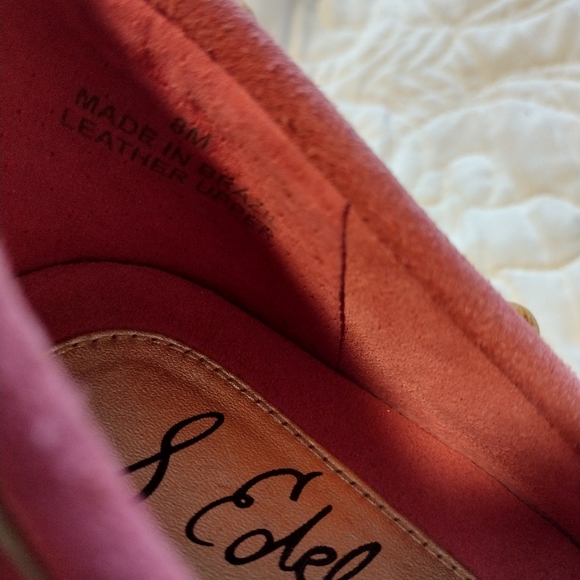 Sam Edelman Pink Wooden Wedges - Picture 3 of 6